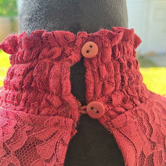 Cable & gauge winter bloom lace top L - Picture 4 of 6